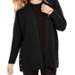 Style & Co Women's Embellished Ribbed Long Sleeve Open Cardigan Sweater Black Size Petite
