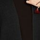Style & Co Women's Embellished Ribbed Long Sleeve Open Cardigan Sweater Black Size Petite