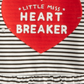 First Impressions Kid's Baby Girls Striped Heartbreaker Print Cotton T-Shirt White Size 3-6