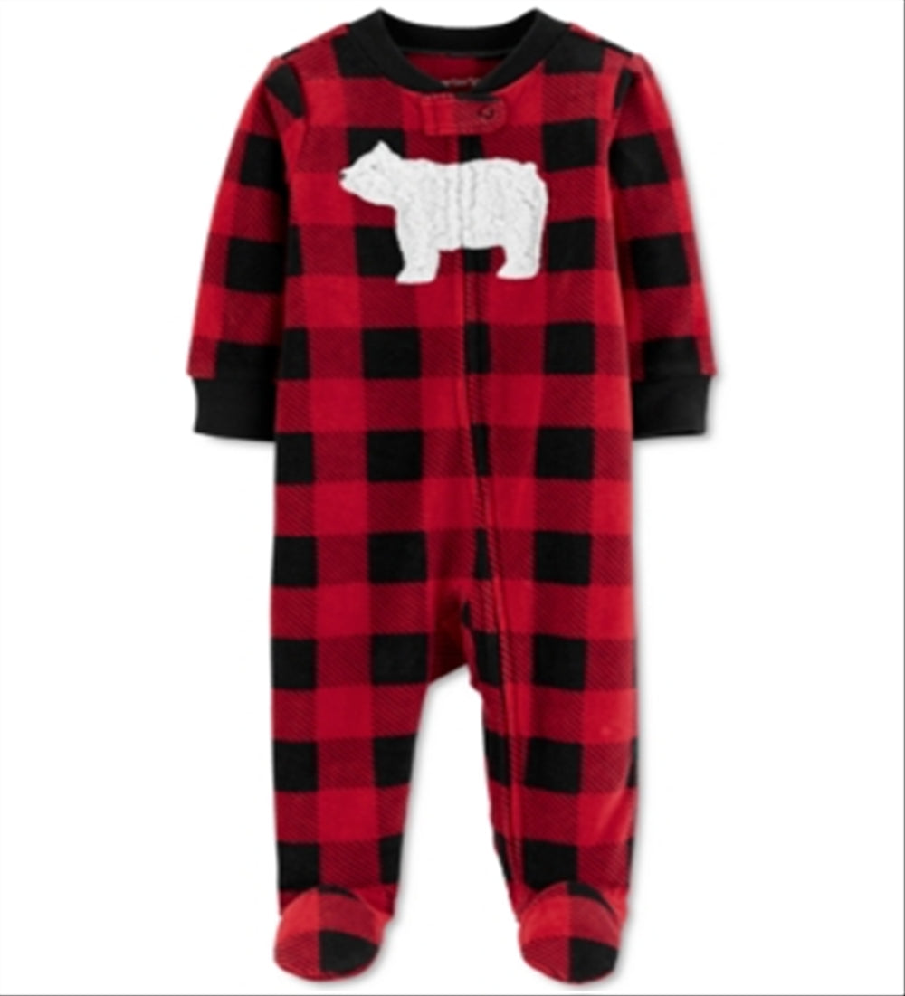 Carter's Boy's Footies Dinosaur Infant Red  Size 9 M