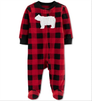 Carter's Boy's Footies Dinosaur Infant Red  Size 9 M