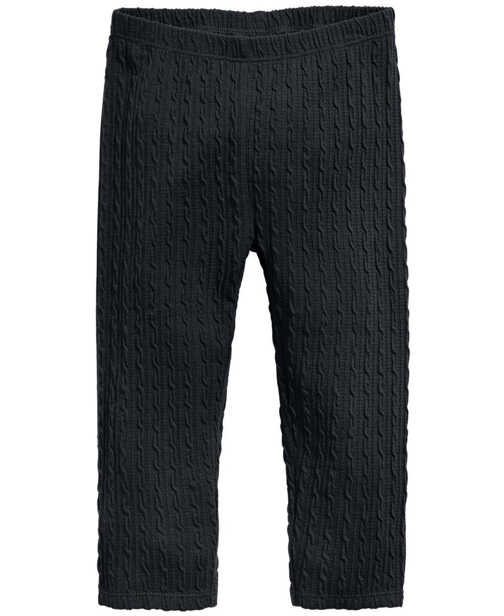 First Impressions Kid's Baby Girls Textured Leggings Black Size 18
