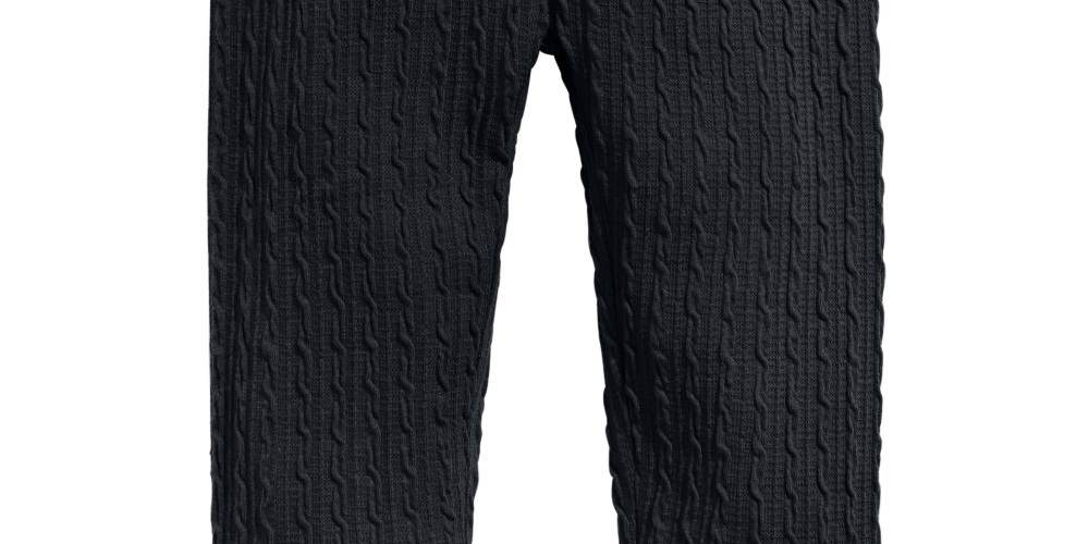 First Impressions Kid's Baby Girls Textured Leggings Black Size 18