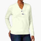 Karen Scott Women's Embellished Long Sleeve V Neck Sweater White Size X-Large