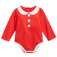 First Impressions Kid's Baby Girls Mrs. Claus Bodysuit Red Size Newborn