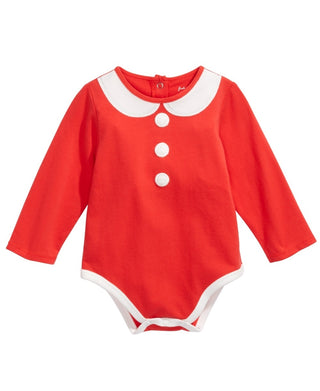 First Impressions Kid's Baby Girls Mrs. Claus Bodysuit Red Size Newborn