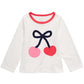 First Impressions Kid's Baby Girls Cherries Print Cotton T-Shirt White Size 24