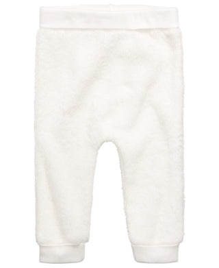 First Impressions Kid's Baby Boys & Girls Faux Sherpa Jogger Pants White Size Newborn