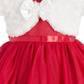 Blueberi Boulevard Kid's Baby Girls Faux Fur Shrug & Tulle Dress Set Red Size 3-6