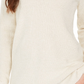 Charter Club Women's Lurex V Neck Sweater White Size Large