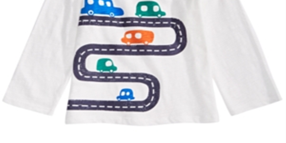 First Impressions Baby Boy's Cars Print Cotton T-Shirt White Size 12MOS