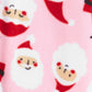 Carter's Girl's Print Santa Fleece Footie Pink Size 5T