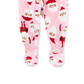 Carter's Girl's Print Santa Fleece Footie Pink Size 5T