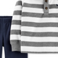 Carter's Boy's 2 pc Striped Pant Set Baby Gray Size 6MOS