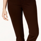 Charter Club Women's Short Lexington Straight Pants Brown Size 12X28