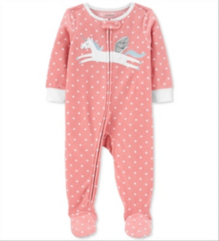 Carter's Baby Girl's Unicorn Fleece Pajamas Pink Size 24MOS