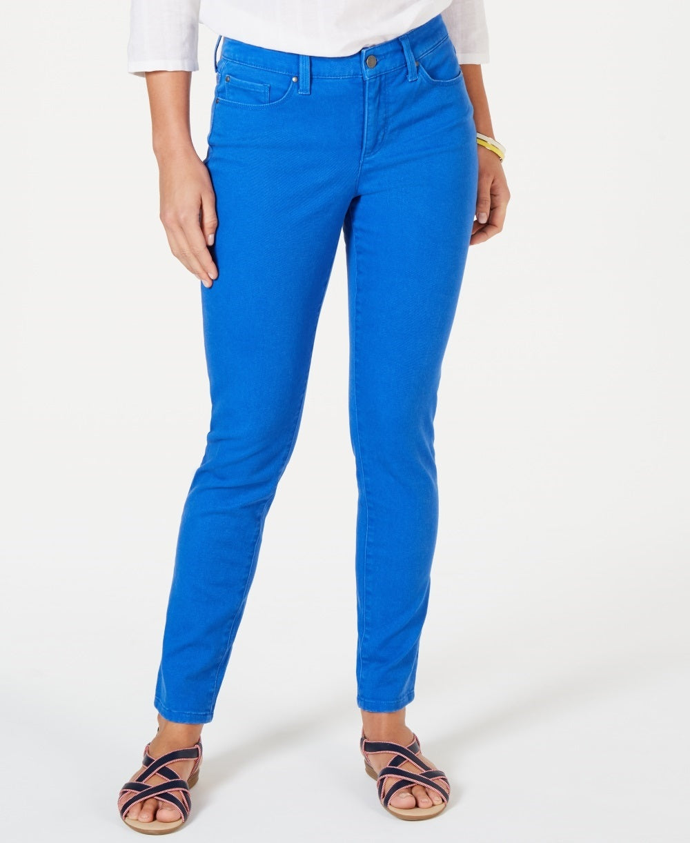 Charter Club Women's Tummy Control Skinny Ankle Jeans Blue Size 4