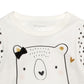 First Impressions Girls Cotton Bears T Shirt White Size 6