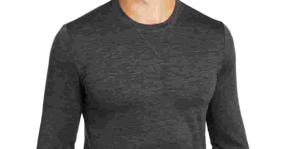32 Degrees Men's Ultra Lux Long Sleeve Sleep T Shirt White Size Small