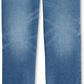 INC International Concepts Women's Ripped Straight Leg Jeans Blue Size 8