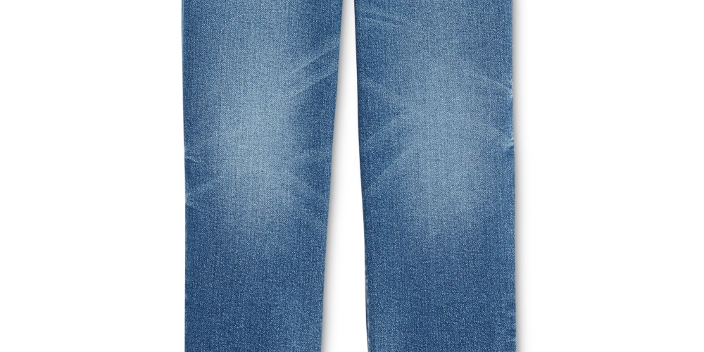INC International Concepts Women's Ripped Straight Leg Jeans Blue Size 8