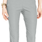Charter Club Women's Cambridge Tummy Control Slim Leg Pants Gray Size 2P
