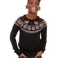 Charter Club Boy's Fair Isle Family Sweater Black Size Small