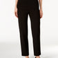 Alfred Dunner Women's Classics Allure Pull On Slim Leg Pants Black Size 12