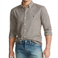 Ralph Lauren Mne's Classic Fit Gingham Shirt Brown Size XX-Large