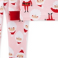Carter's Baby Girl's 2 Pc Cotton Santa Pajamas Set Pink Size 18MOS