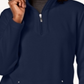 Karen Scott Women's Zip Neck Top Blue Size -Petite XL