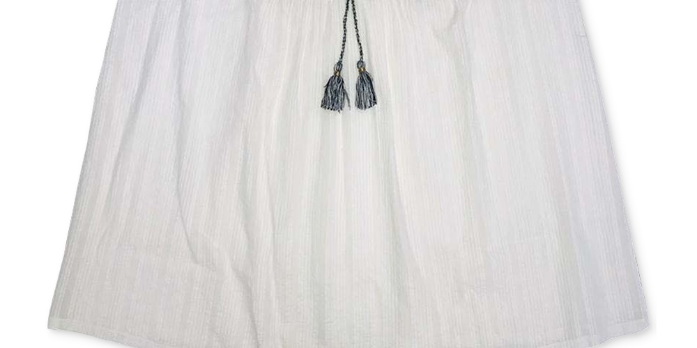 Style & Co Women's Cotton Embroidered Ruffle Sleeve Top White Size X-Small