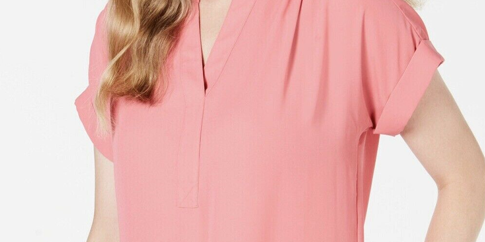 Charter Club Women's Blouse Cloud Dolman Sleeve Split Neck Top White -Size XX-Large