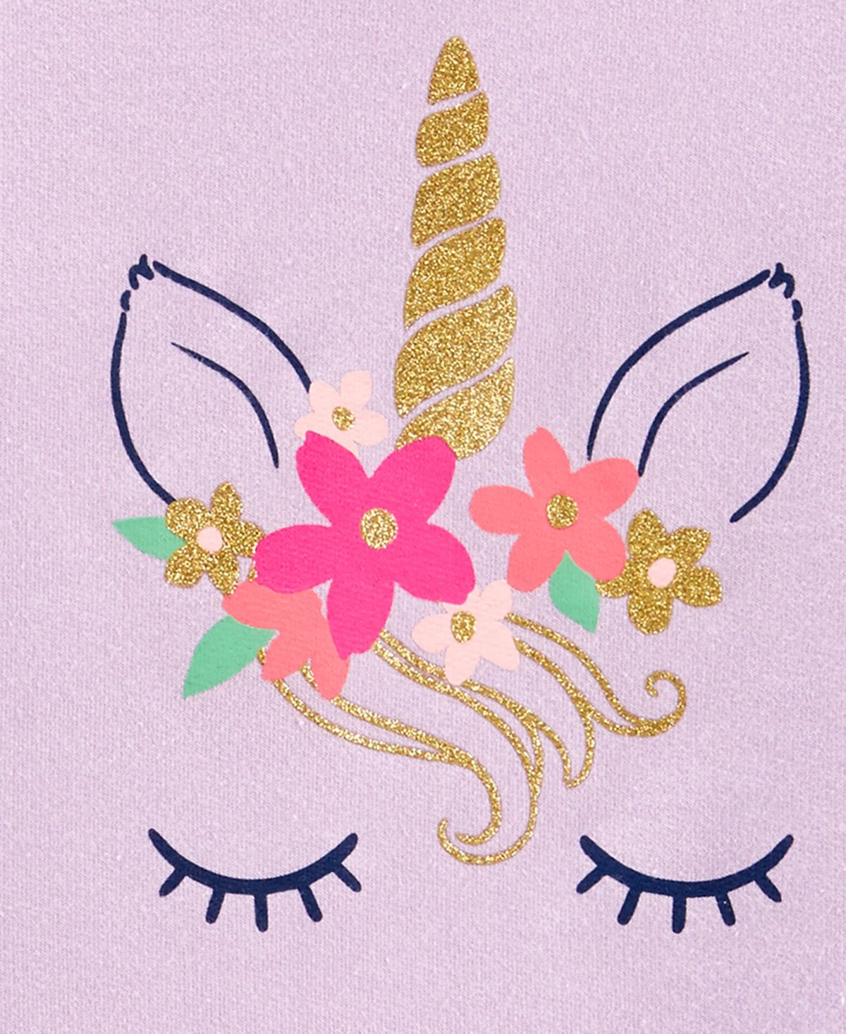 Carter's Little & Big Girl's 2 Pc Glitter Unicorn Top & Leggings Set Purple Size 6X