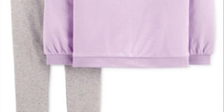 Carter's Little & Big Girl's 2 Pc Glitter Unicorn Top & Leggings Set Purple Size 6X