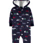 Carter's Baby Boy's Holiday Print Fleece Cover Navy Size 18 M