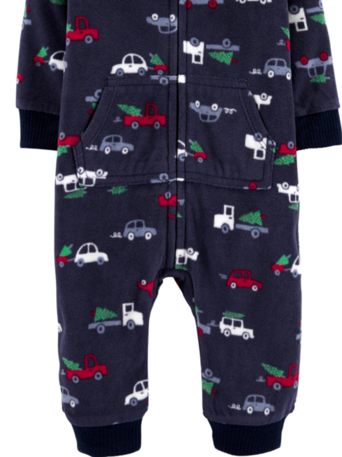 Carter's Baby Boy's Holiday Print Fleece Cover Navy Size 18 M