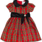 Rare Editions Baby Girl's  Taffeta Collar Plaid Dress Red Size 18MOS