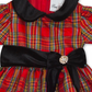 Rare Editions Baby Girl's  Taffeta Collar Plaid Dress Red Size 18MOS
