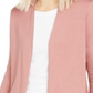 Alfani Women's Snap Sleeve Cardigan Pink Size Petite L