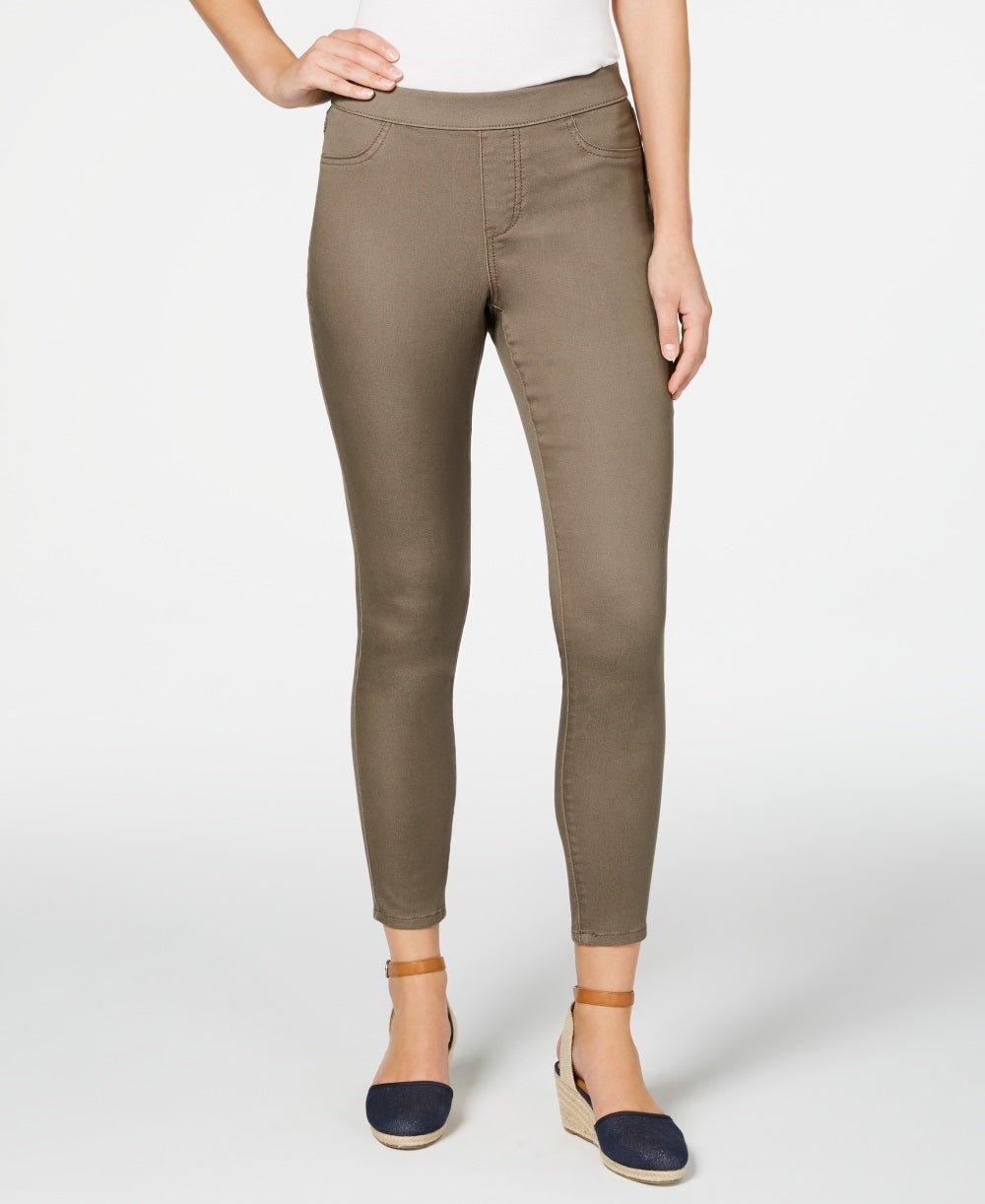 Style & Co Women's Pull On Jeggings Brown Size Petite Medium