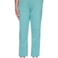 Alfred Dunner Women's All About Ease Knit Pull On Pants Green Petite Small