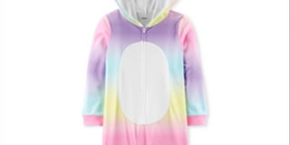 Carter's Little & Big Girl's 1 Pc Hooded Unicorn Fleece Pajamas White Size 8