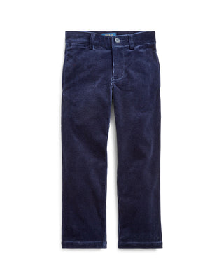 Ralph Lauren Boy's Slim Fit Stretch Corduroy Pants Blue Size 2T
