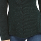 Style & Co Women's Speckle Long Sleeve Jewel Neck T-Shirt Top Green Size Petite Large
