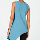Alfani Women's Sleeveless Tank Wear to Work Top Blue Size Petite Large