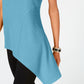 Alfani Women's Sleeveless Tank Wear to Work Top Blue Size Petite Large