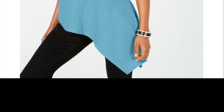 Alfani Women's Sleeveless Tank Wear to Work Top Blue Size Petite Large