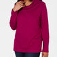 Karen Scott Women's Sport Cowl-Neck Top Red Size XX Large