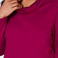 Karen Scott Women's Sport Cowl-Neck Top Red Size XX Large